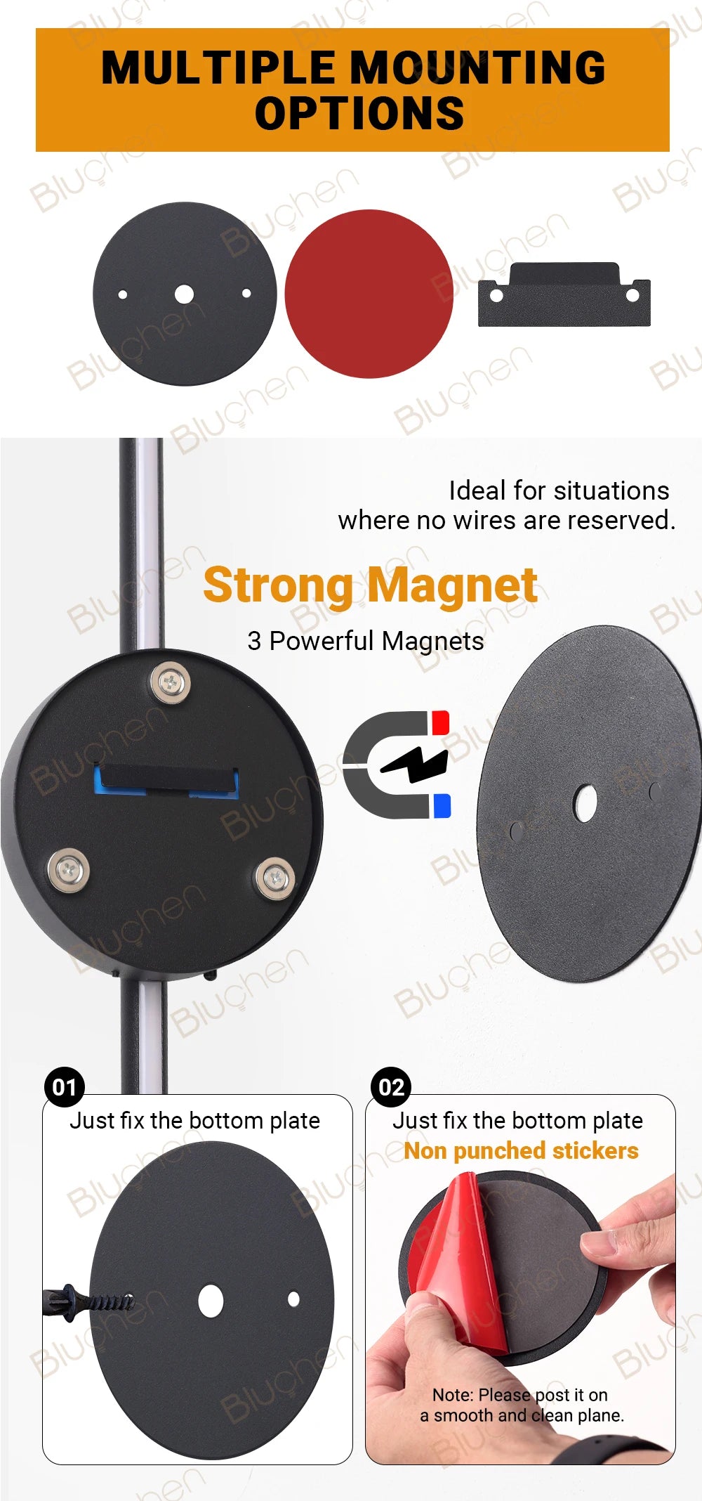 Wireless Wall Lamp Sconce Rechargeable USB-C 4400mAh battery Remote Control Dimmable LED Wall Lamp For Bedroom Living Room