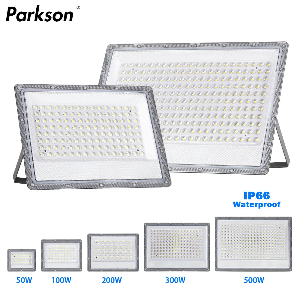 Led Floodlight Outdoor IP66 Waterproof 50W 100W 200W 300W 500W 220V Reflector LED Garden Lighting Street Lamp Wall Flood Lights