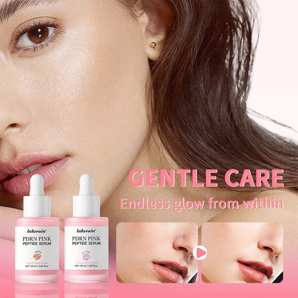 2pcs PDRN Pink Collagen & Salmon DNA PDRN Pink Peptide Serum Anti Aging Firming Hydrating Moisturizing Korean Skincare kit