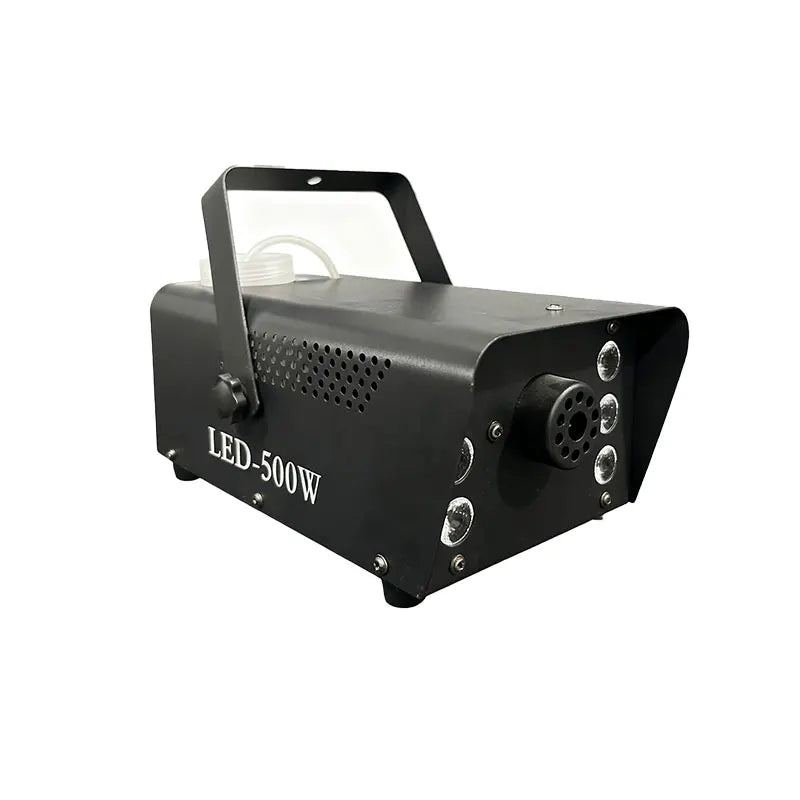 Professional Smoke Machine Mini Iron LED Fog Machine RGB Electric Power Remote 500W Stage For Party Wedding Disco DJ Smog Maker