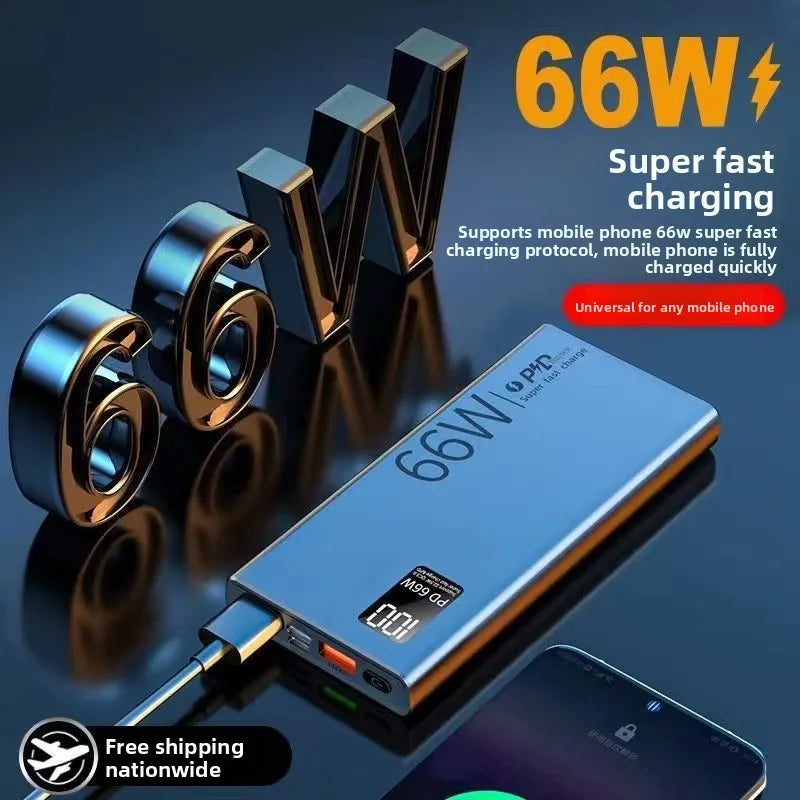 (CCC)66W 10000/20000/30000mAh Fast Charging and Large Capacity POWER BANK for Iphone Android Phone Powerbank