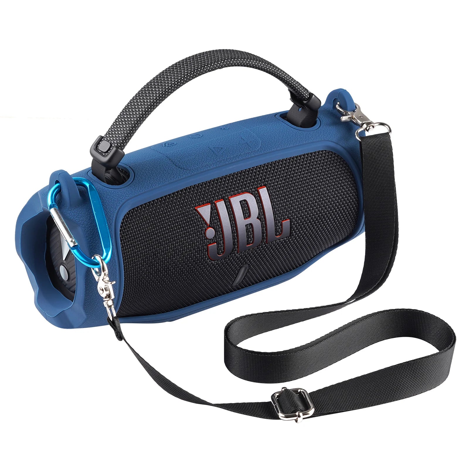 Portable Bluetooth Speaker Carry Silicone Case,Soft Protective Sleeve Cover with Shoulder Strap for JBL Charge 6 Speaker