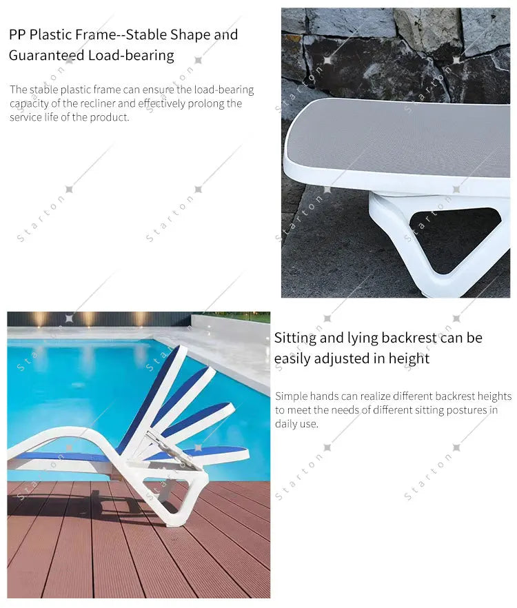 Juecheng Pool Outdoor Day Bed Outdoor Sunbed Hotel Garden Furniture Beach Sun Lounger