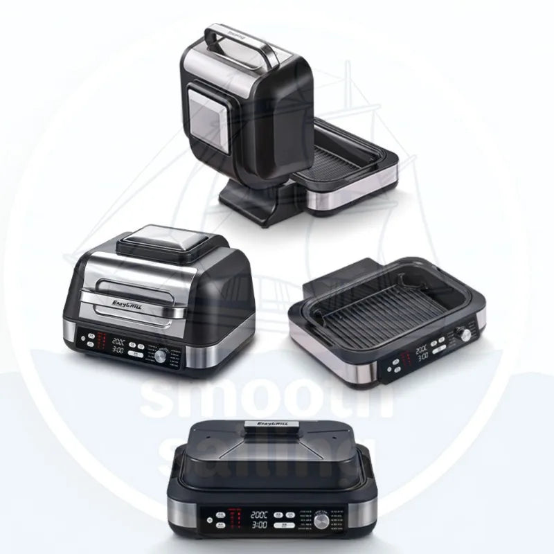 110V 220V Intelligent Fully Automatic Steak Grill Household High Temperature Multi-function Electric Cooking Pan