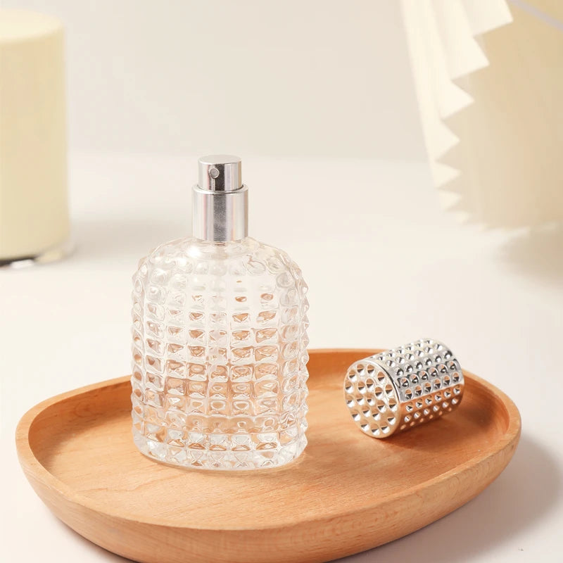 Cologne Travel Bottle, Empty Refillable Glass Perfume Atomizer with Spray Nozzle, Mini Size Perfume Refill Bottle, 1pcs 30ml