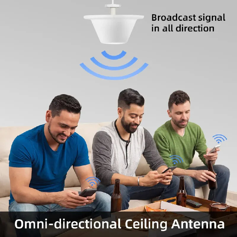 Indoor Cellular Mobile Cellphone Signal Panel Ceiling Whip 5G 4G 3G Splitter Antenna for Router Amplifier Booster Repeater AP