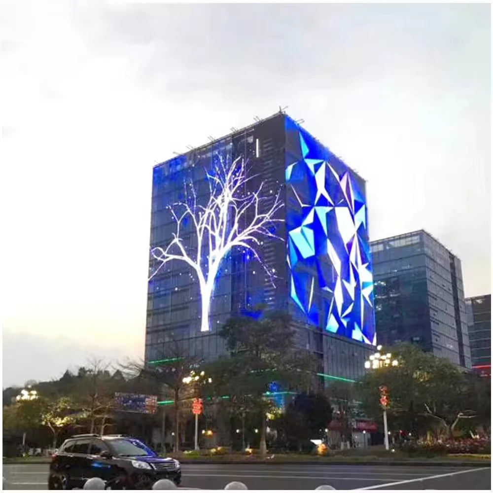 New P6 P8 P10 Adhesive Slim Flexible Transparent Film LED Screen for Glass Windows Self-adhesive Display Transparent Screen