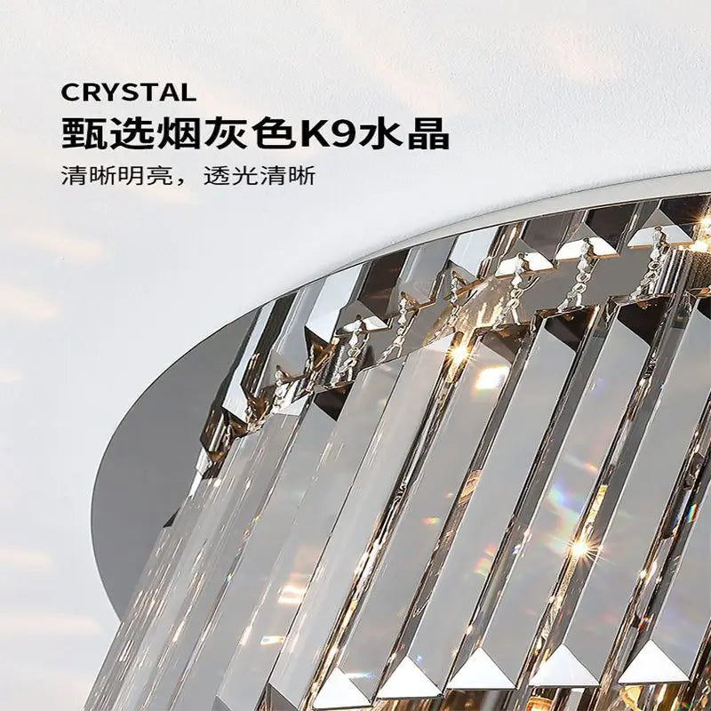 Modern Crystal for Dining Room Led E14 BULBS K9 Crystals Lighting Lamp Living Room Ceiling Light