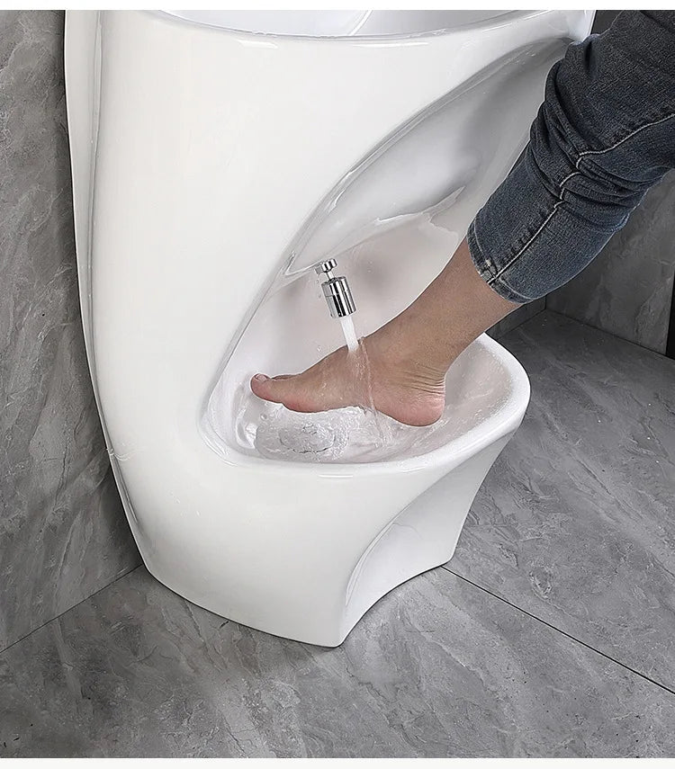 Integrated hand and foot washing basin - ceramic washbasin Интегрированная раковина для мытья рук и ног — керамическая раковина