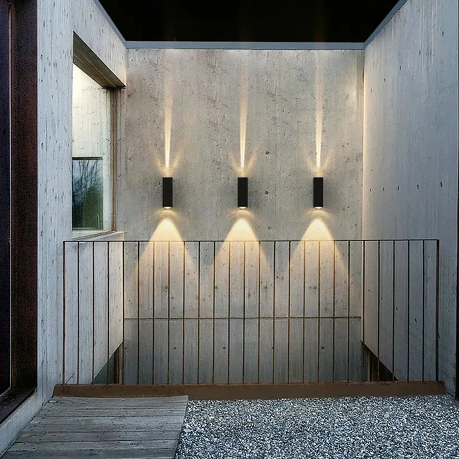 LED Indoor Outdoor Wall Lamps Villa Courtyard Pillar Spotlight Stair Lighting Boundary Home Illumination
