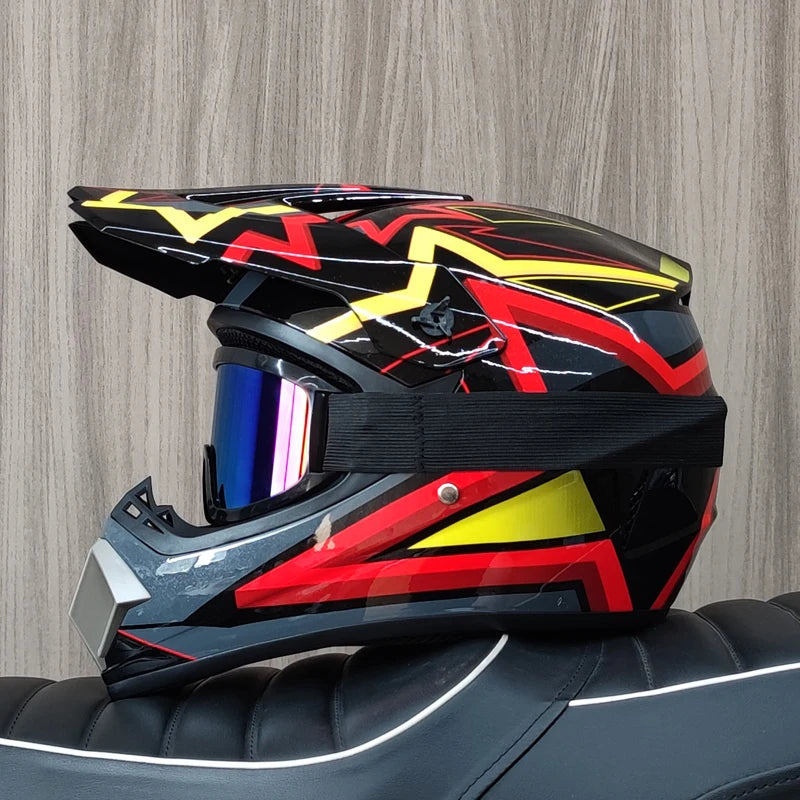 2026 Offroad Motorcycle Racing Helmet Breathable Ventilation Motocross Helmet for Dirt Bike Quad ATV Enduro Trail Riding Helmet