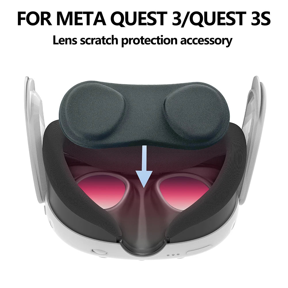 Lens Protective Cover Anti-Scratch Dustproof Lens Case VR Lens Protector for Meta Quest 3S/3/2/Pico4 Ultra VR Lens