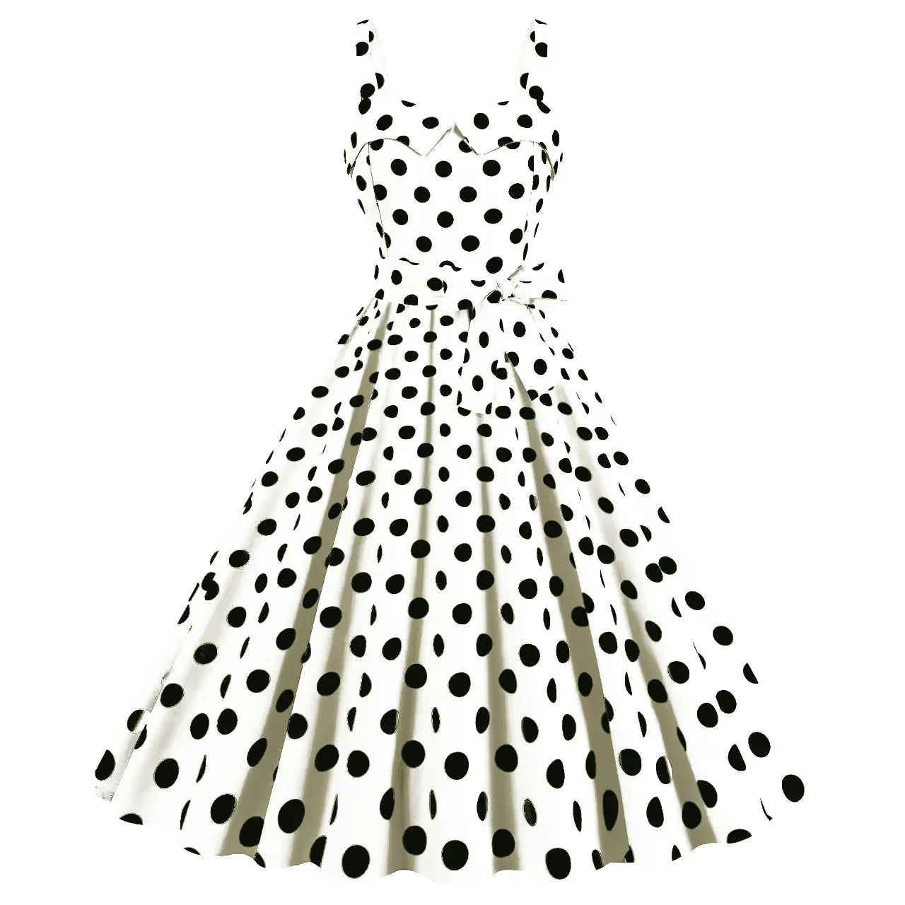Vintage Classical Polka Dot Printed Dress Women's Sexy Sling Strap Wrap Chest Dress Valentine's Day Streetwear Spring Summer