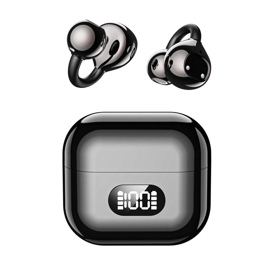 Portable Open Ows Ear Clip Headphones Bluetooth Wireless Earbuds Stereo Sound With Clear Calls Touch Control for Music