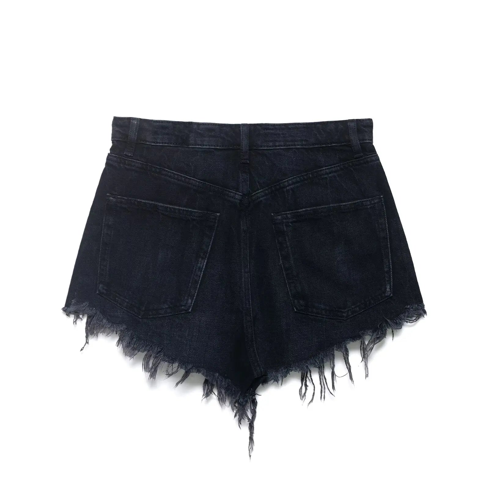 HH Women's High Waisted Denim Shorts Summer Ripped Jean Shorts Frayed Hem A-Line Casual Beach Party Hot Pants Streetwear