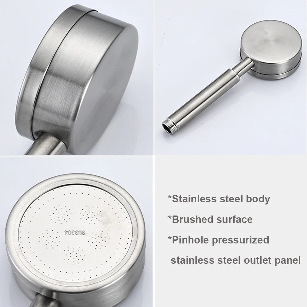 304 Stainless Steel Shower Head,Handheld Bath Rainfall Shower,High-pressure Shower Head For Home Use Faucet Bathroom Accessories