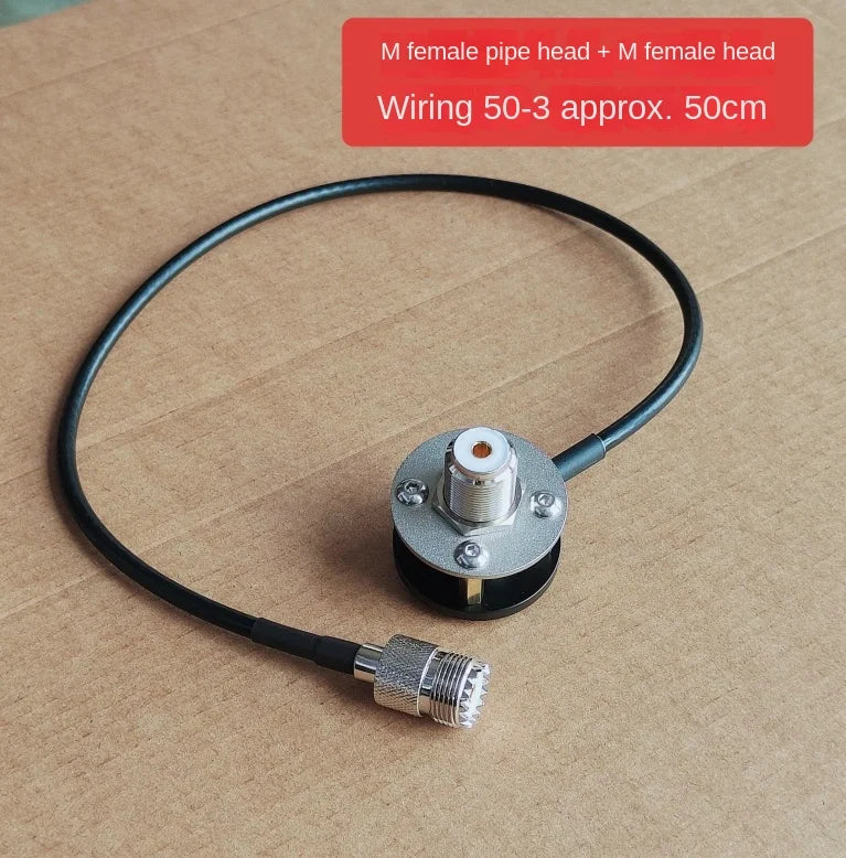 Tripod Antenna Installation Bracket Outdoor Portable M Pipe Head Base 1/4 Inch Threaded UV+Shortwave