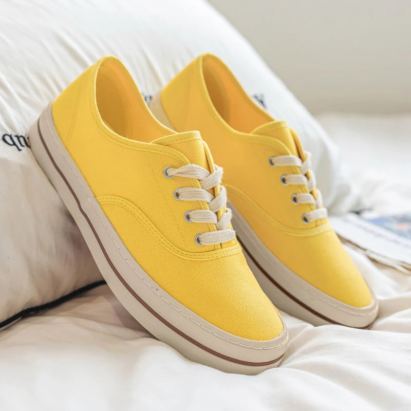 YUYIN 2026 New Men Vulcanized Canvas Shoes Sneakers Comfort Light Student Trendy Casual Male Daily Outdoor Walking Footwear