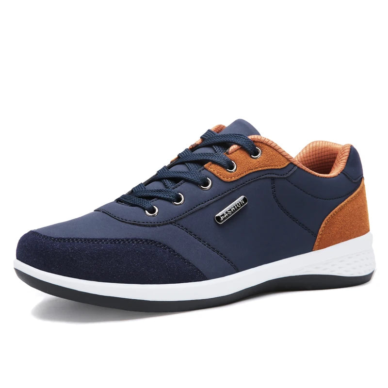 Men Shoes Sneakers PU Leather Trend Casual Shoes Fashion Breathable Leisure Male Sneakers Non-Slip Footwear Men Vulcanized Shoes