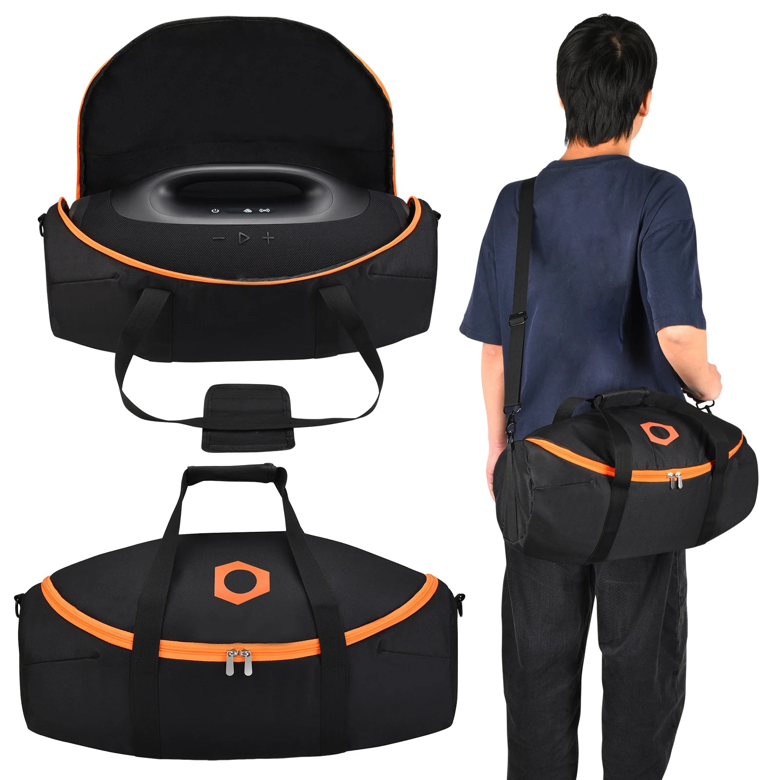 Speaker Carrying Case for JBL Boombox 4 Waterproof Protective Storage Bag Shockproof with Shoulder Strap Replace Accessories