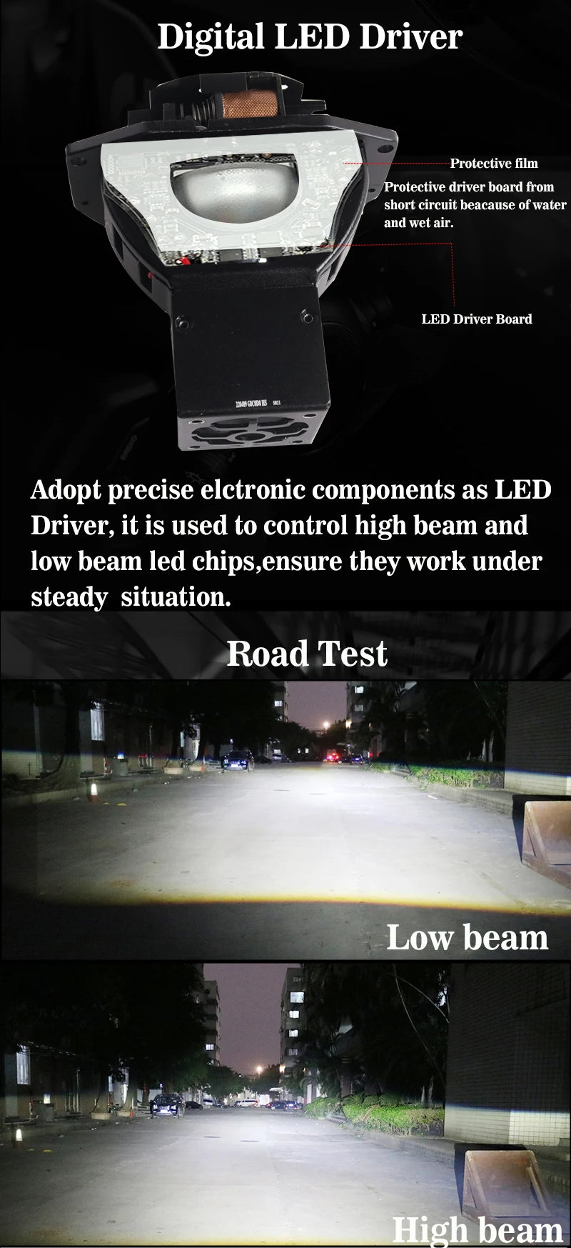 Car Headlight Assembly Light Source Sanvi Customize L50 Bi LED Laser Projector Lens Headlight Motor Automotive LED Headlight Kit
