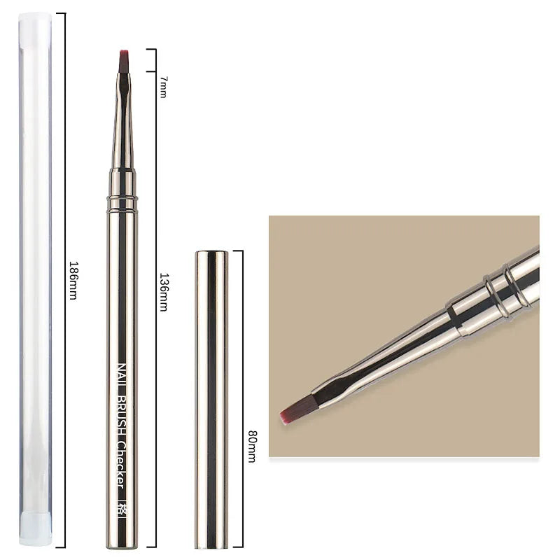 Nails Art Liner Brushes UV Gel Brush 6/9/12/15/18mm Nail Design Pen Elongated Lines Striping Painting Professional Manicure Tool