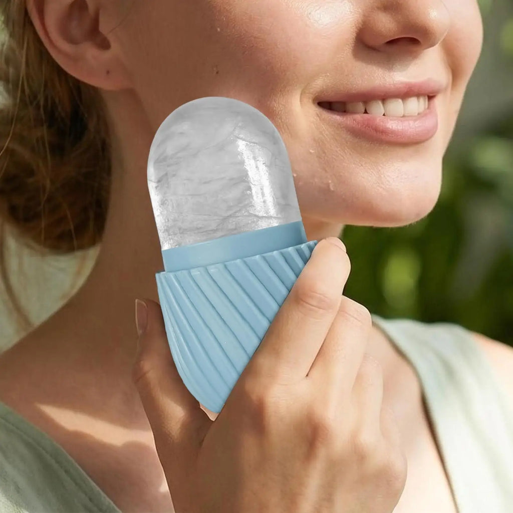 Face Ice Roller mold Beauty facial ice tray Massage silicone ice tray Facial Massager Face Lifting Beauty Skin Care Tools