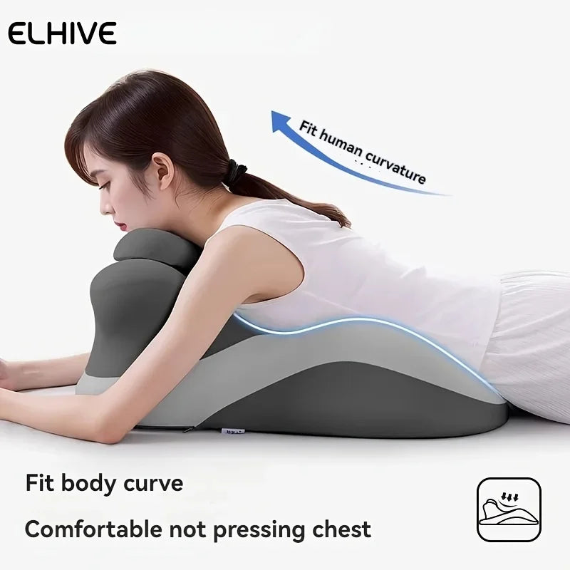 Adjustable Wedge Pillow, Ergonomic Prone Cushion Designed for Comfortable Phone Use And Gaming in Bed. Contoured Support