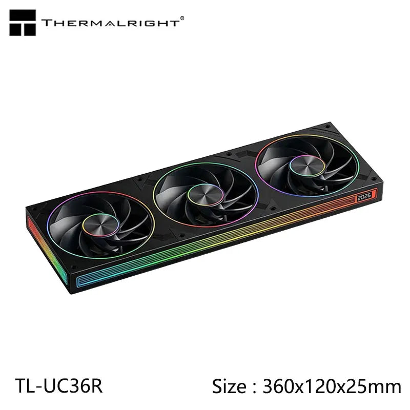 Thermalright TL-UC12/24/36 Computer Case Cooling Fan,Infinite Mirror High-Performance Digital Display Screen