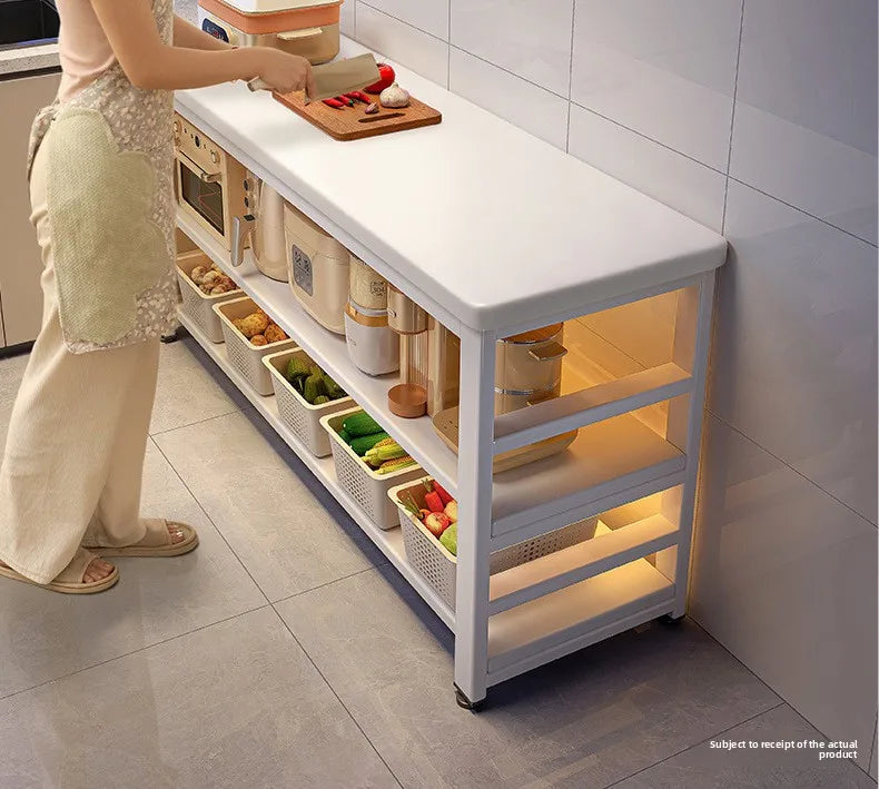 Kitchen Storage Shelf Metal Frame Organizer Stand for Microwave Oven Pantry Furniture for Home Dining Room Restaurant