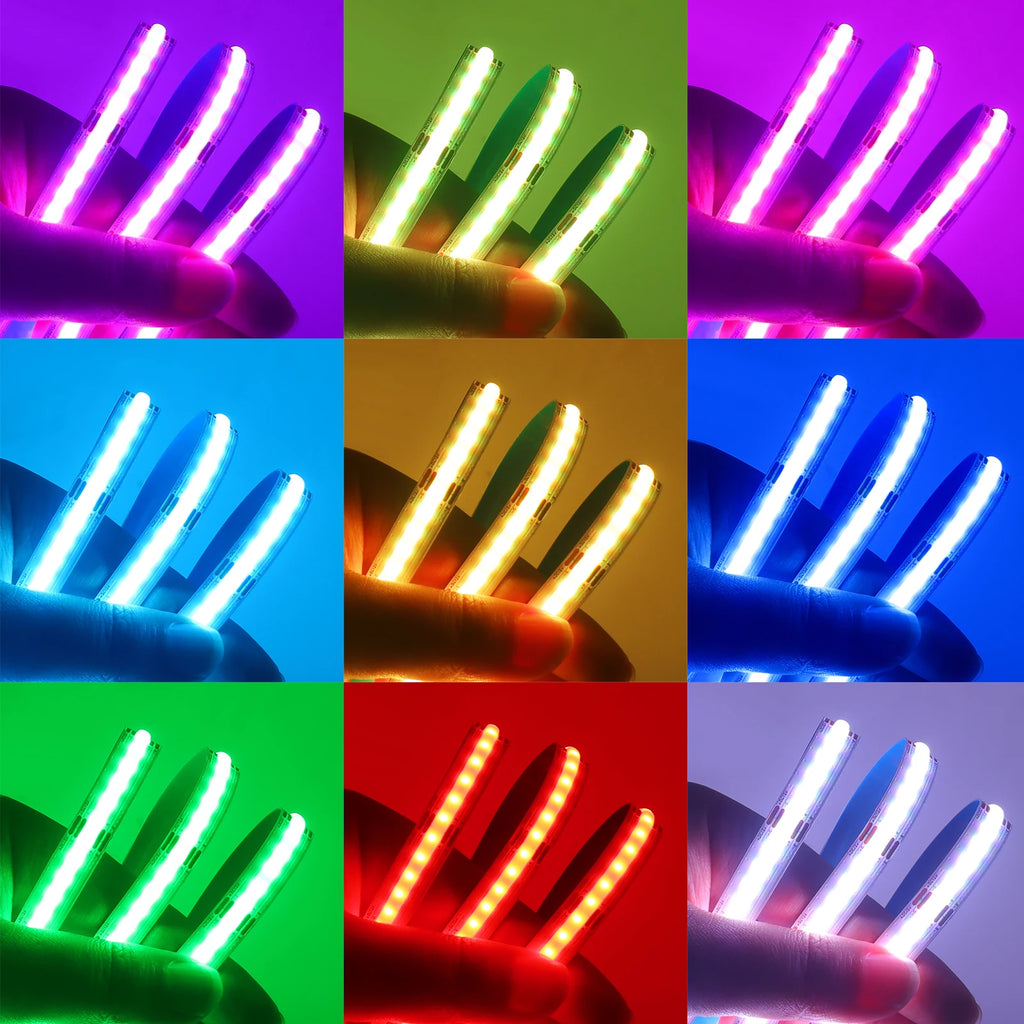 IP67 Waterproof IP21 RGB COB LED Strip DC 12V 24V 576 840LEDs/M TV BackLight Home Decoration Led Tape Diode Flexible Ribbon