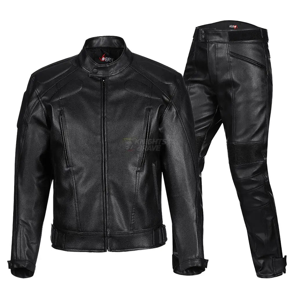 GHOST RACING Winter Motorcycle Jacket Leather Chaqueta Moto Men Waterproof Moto Suit Motorbike Riding Jacket Motocross Jacket
