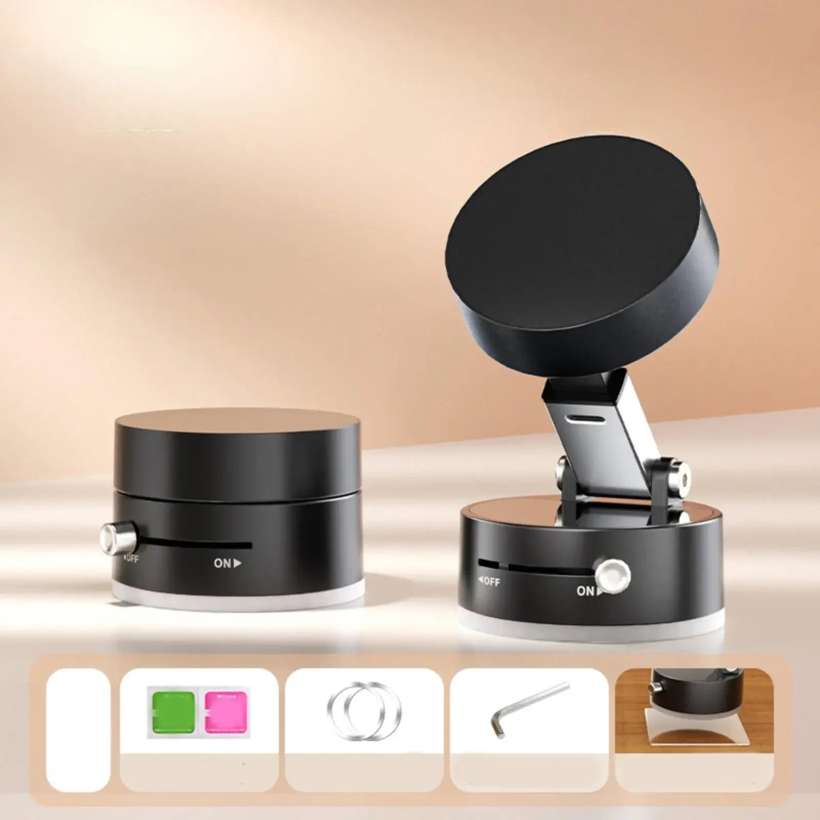 Ultra Magnetic Phone Holder Foldable Car Phone Mount Dashboard Phone Bracket 360 Degree Rotation Vacuum Suction Cup GPS Stand