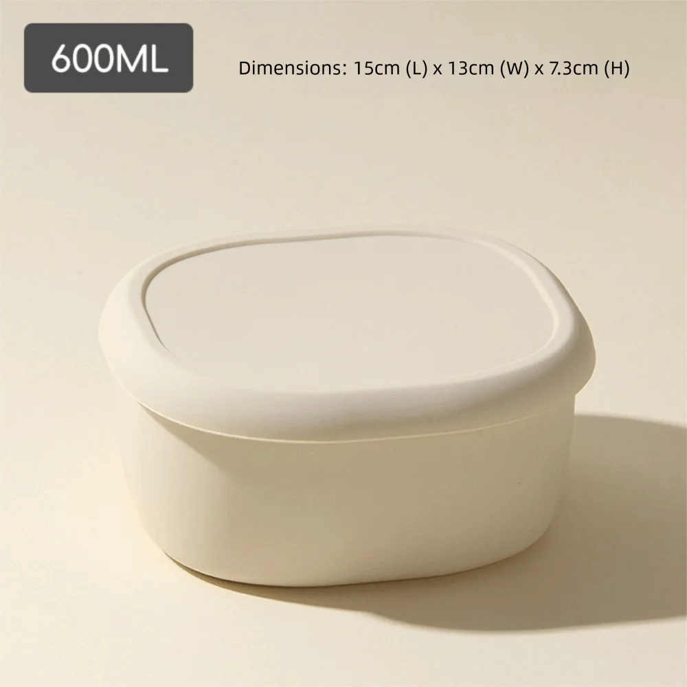 New Food Grade Silicone Lunch Box with Lid Leak Proof Food Container BPA-Free 200/300/600ML Microwave Oven Lunch Box Picnic
