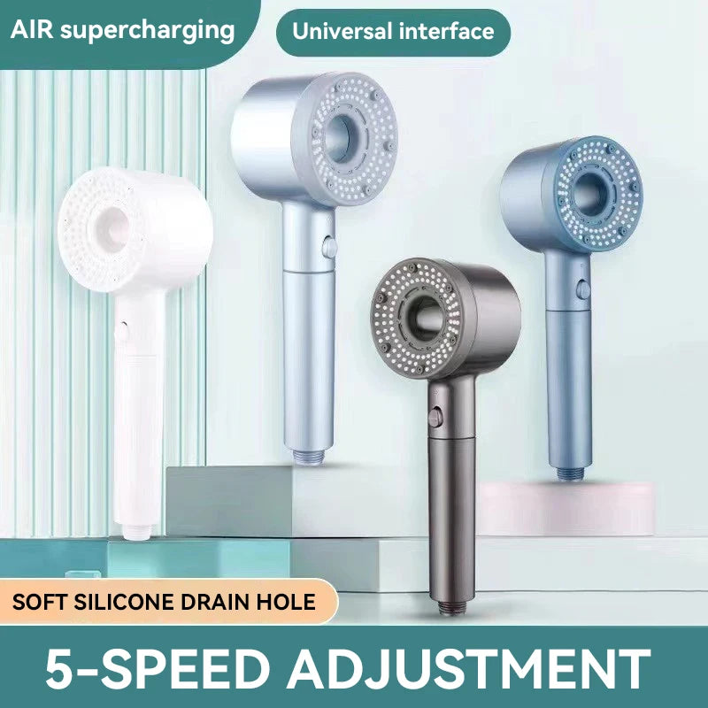 5 Modes Shower Head High Pressure Showerhead Portable Filter Rainfall Faucet Tap Bathroom Bath Home Bathroom New Upgrade