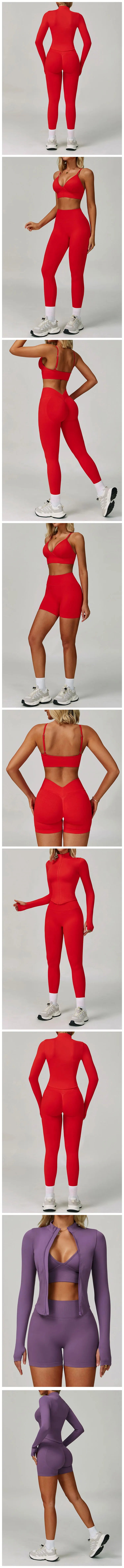 2/3PCS Seamless Sports Set  Yoga Suits  Women Tracksuit Gym Running Workout Clothes Sports Long Sleeve Leggings Yoga Clothing