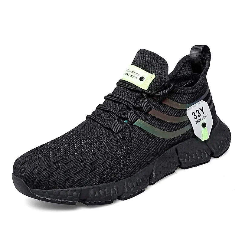 Spring New Wear Resistant Running Shoes Fashionable Trendy Elevated Flat Shoes Comfortable Soft Sports Shoes with Hollow Design