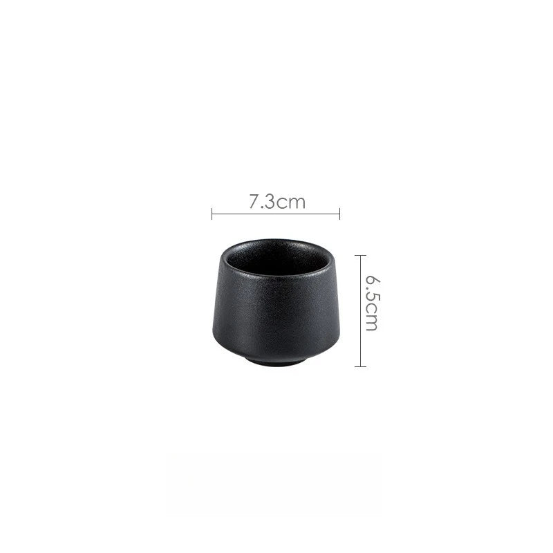 Matte Ceramic Tableware Bowl Plate Cup Set Nordic Retro Stoneware Dinner Bowl Salad Noodle Rice Bowl Dish For Home Restaurant