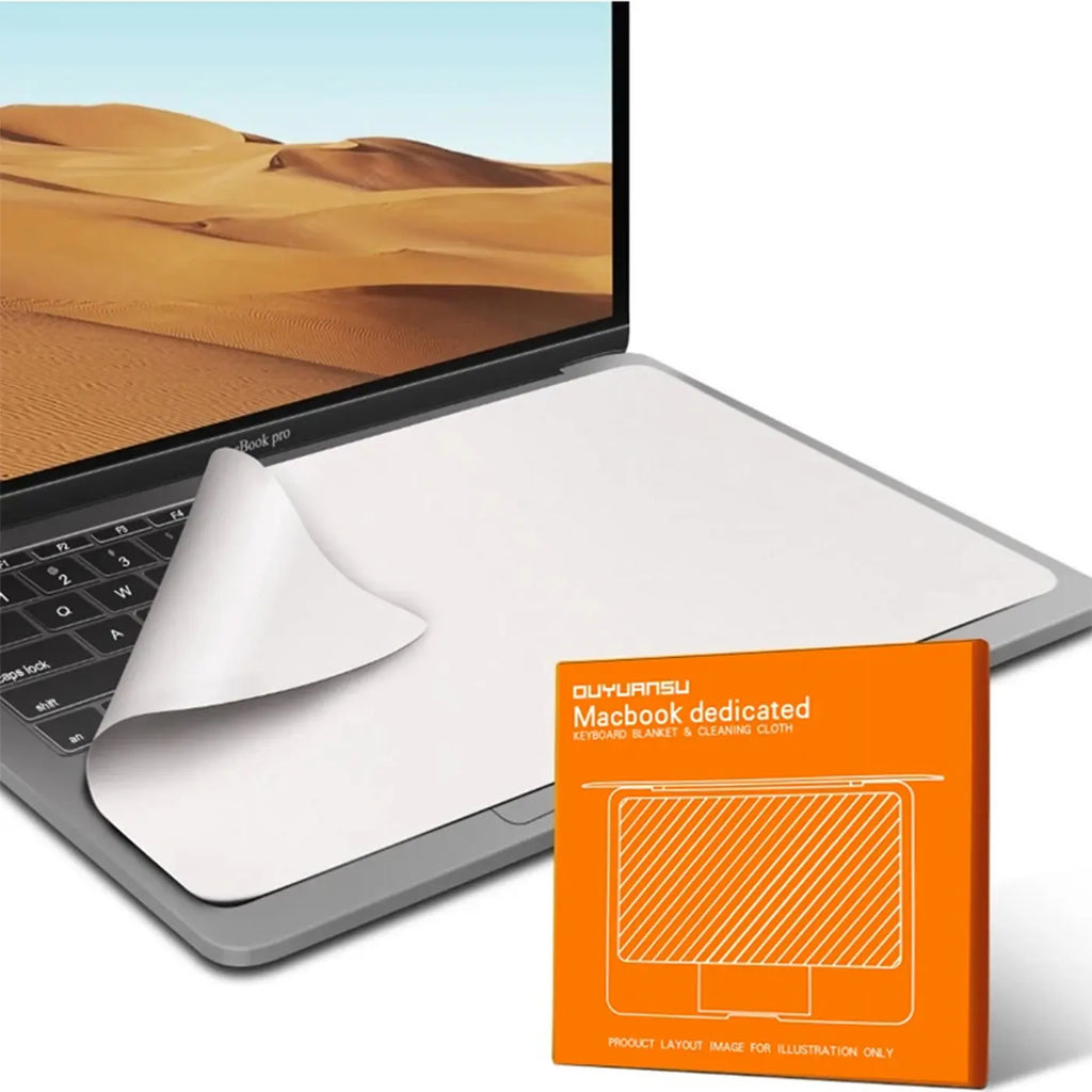 Notebook Palm Keyboard Blanket Cover Microfiber Dustproof Protective Film Laptop Screen Cleaning Cloth MacBook Pro 13/15/16 Inch
