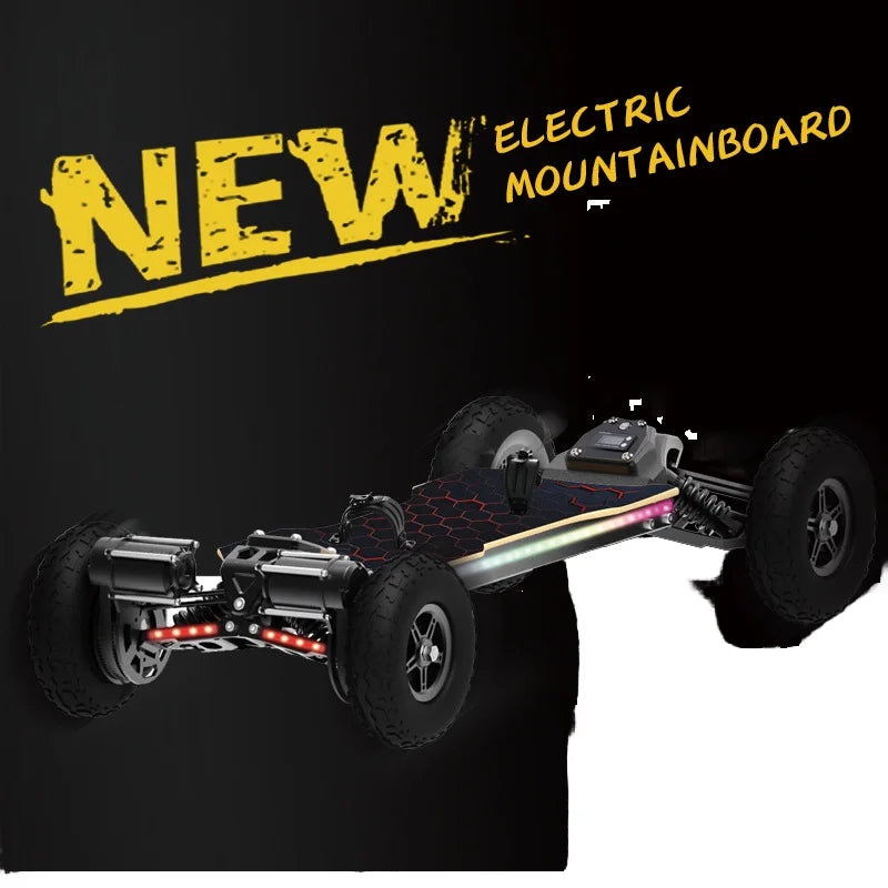 Jking Mars All-Terrain Electric Skateboard Remote Control Off-Road Four-Wheel Drive For Suspension Walking Belt