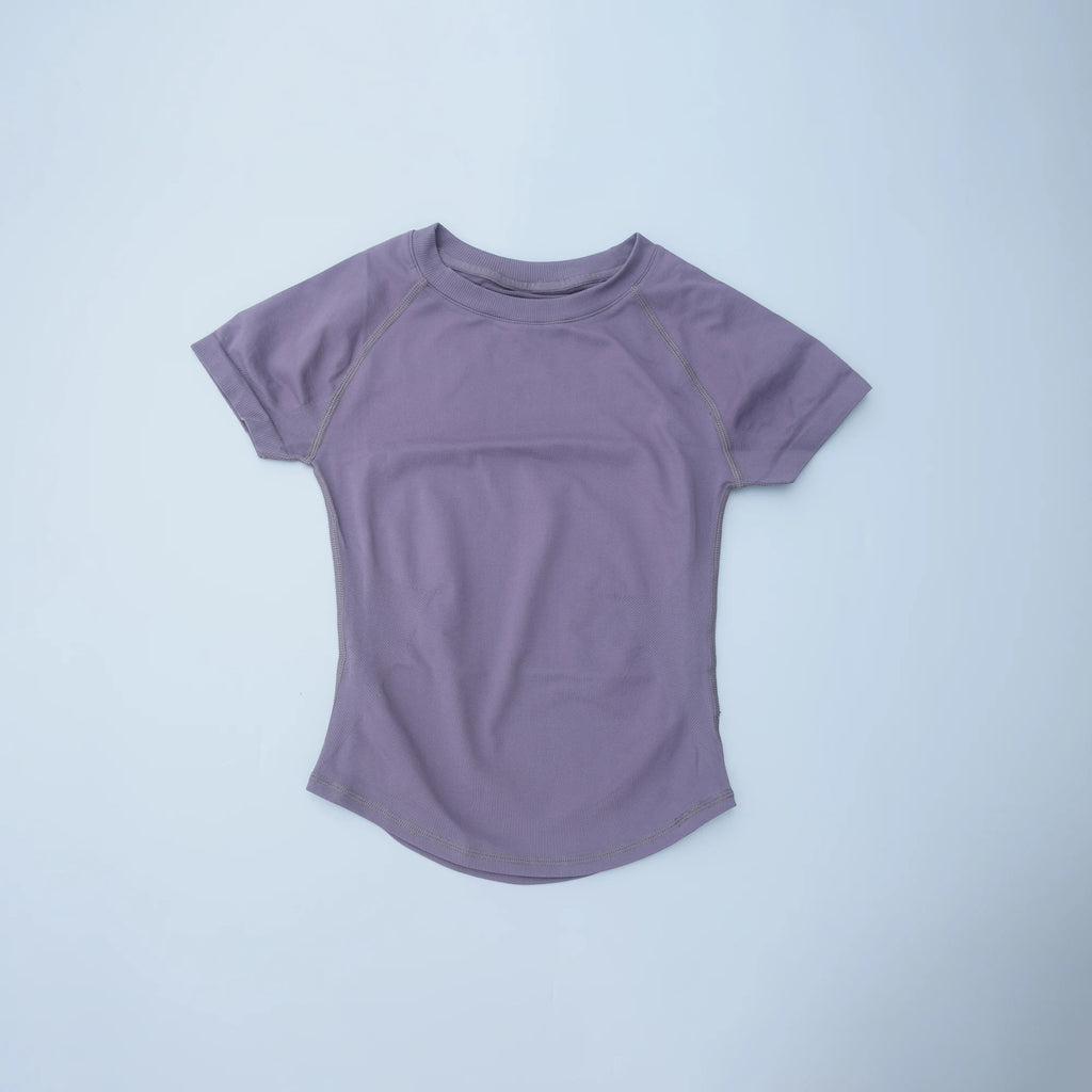 Sport Short Sleeve Top Women Seamless Yoga All-Way Stretch Clothing Running Neon Gym T Shirt Minimalist Slim Fitness Active Tee