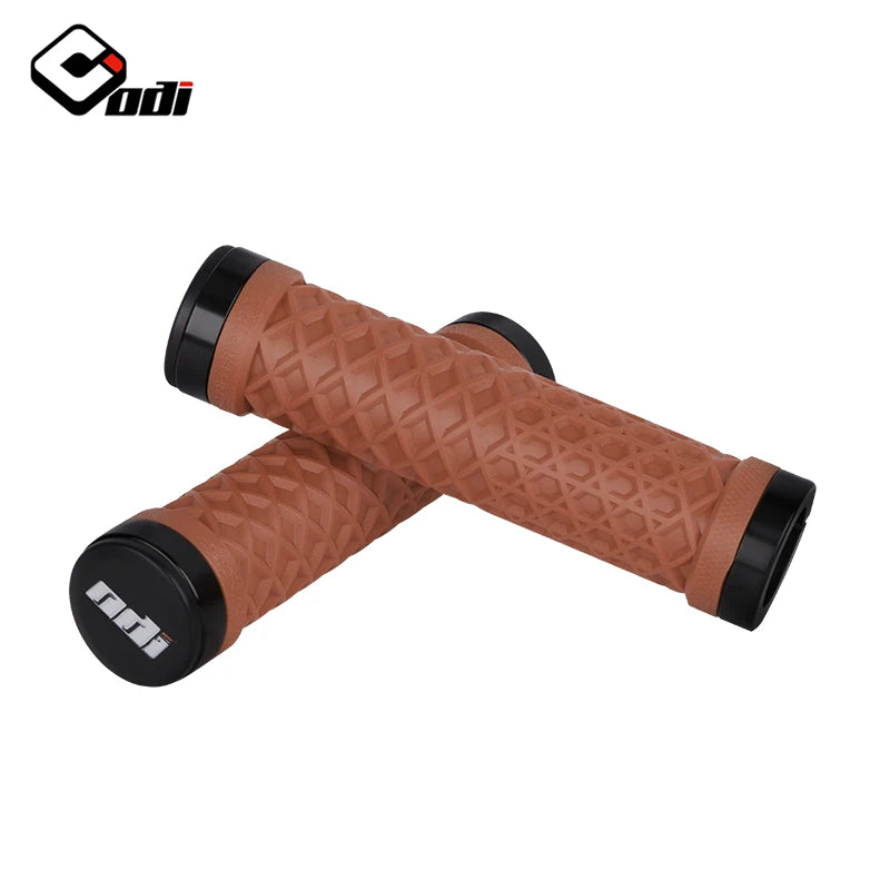 ODI Van Bicycle Handlebar Grips sillicone Lock-On Anti-slip Shock Absorption MTB Double Lock Ring for BMX Folding Bike Parts