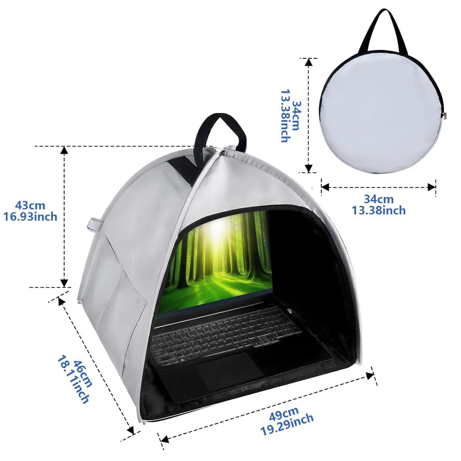 Portable Laptop Sunshade Universal Foldable Laptop Sunshade Privacy Protection Cover Suitable For 13-16 Inches Laptop