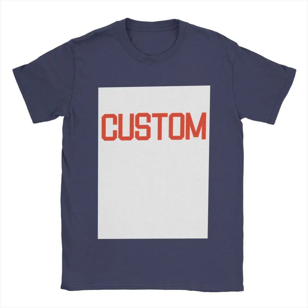 Premium Customized T Shirt Logo Picture Printing 100% Cotton Custom Brand T-Shirt Short Sleeved Print Your Own Design O Neck Tee