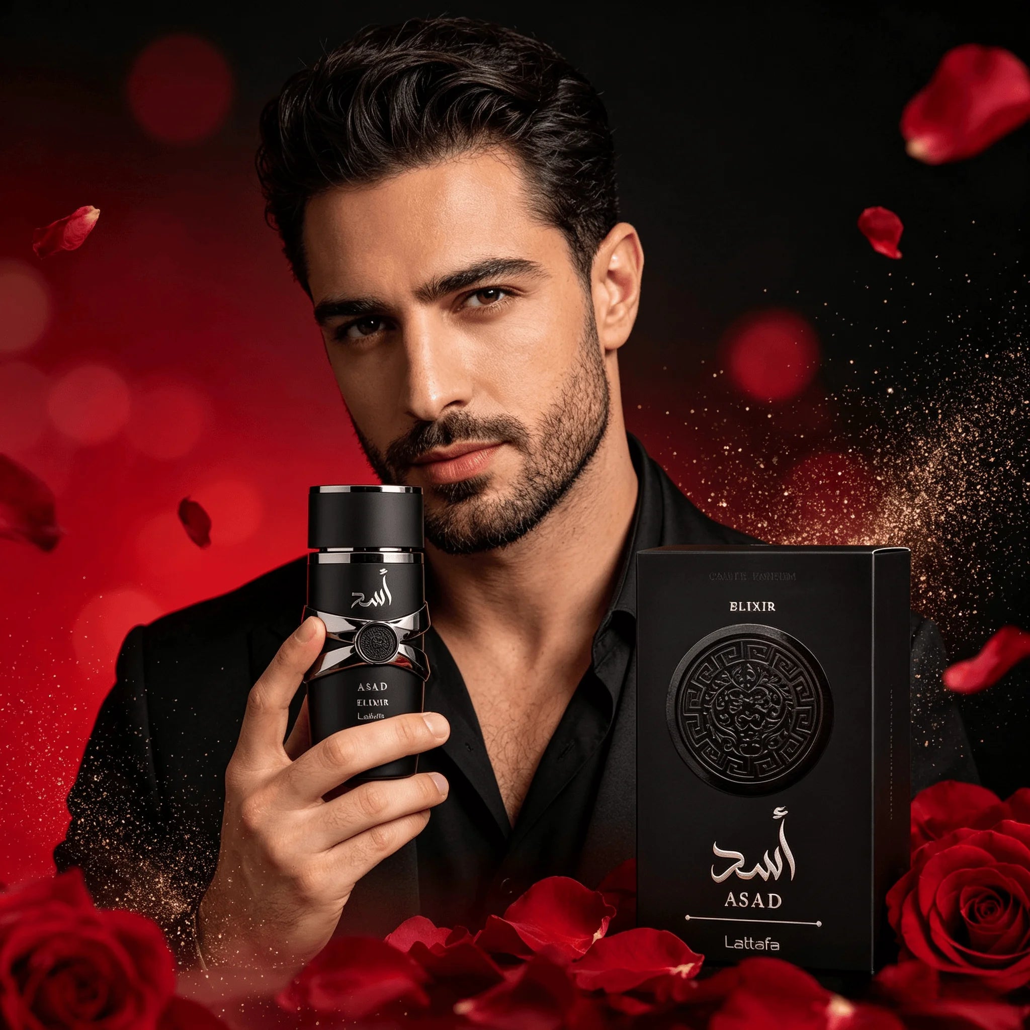 Lattafa Asad Elixir – Spicy, Woody, Amber, Warm – Eau De Parfum Spray Long-Lasting Fragrance for Men, 3.4 Ounce / 100 ml