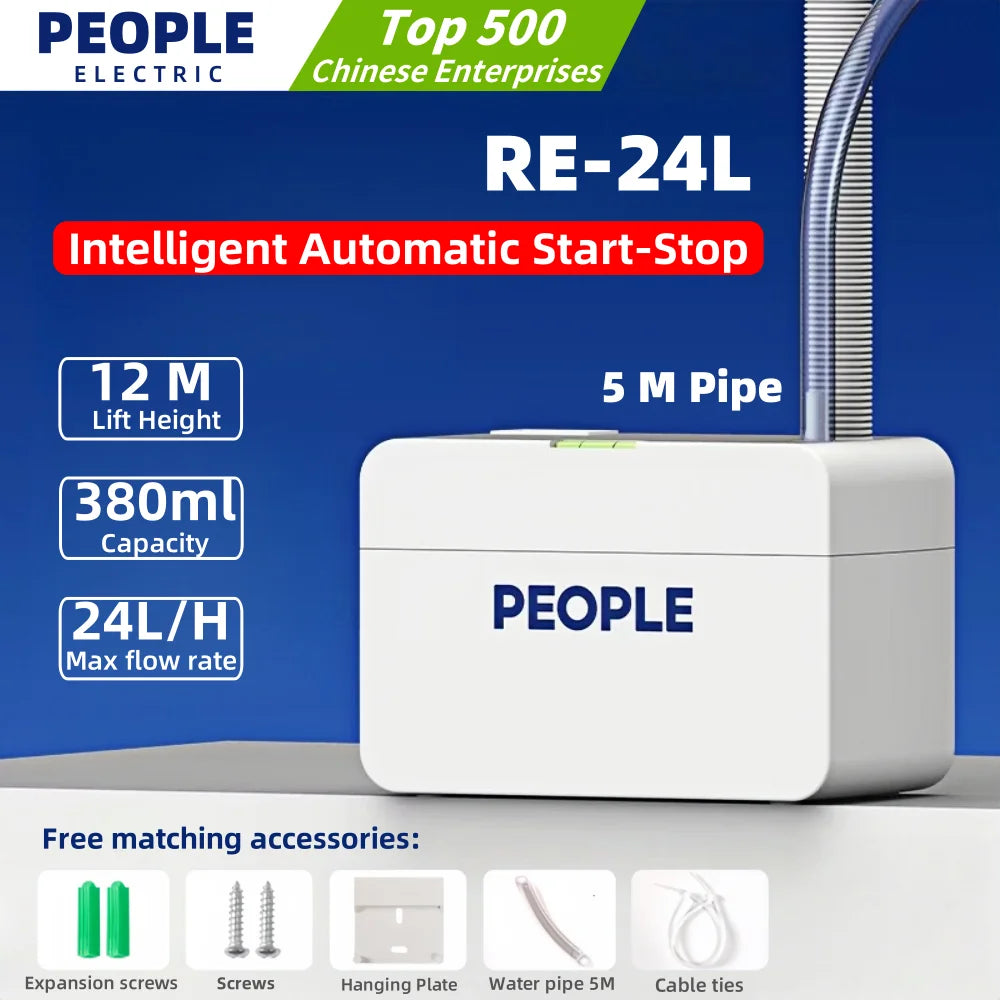 220V 24L/H 40L/H Automatic Ultra-quiet Condensate Pump With 5m Pipe Condensate Lift Pumps 1-3P On-hook Air Conditioner Drainage
