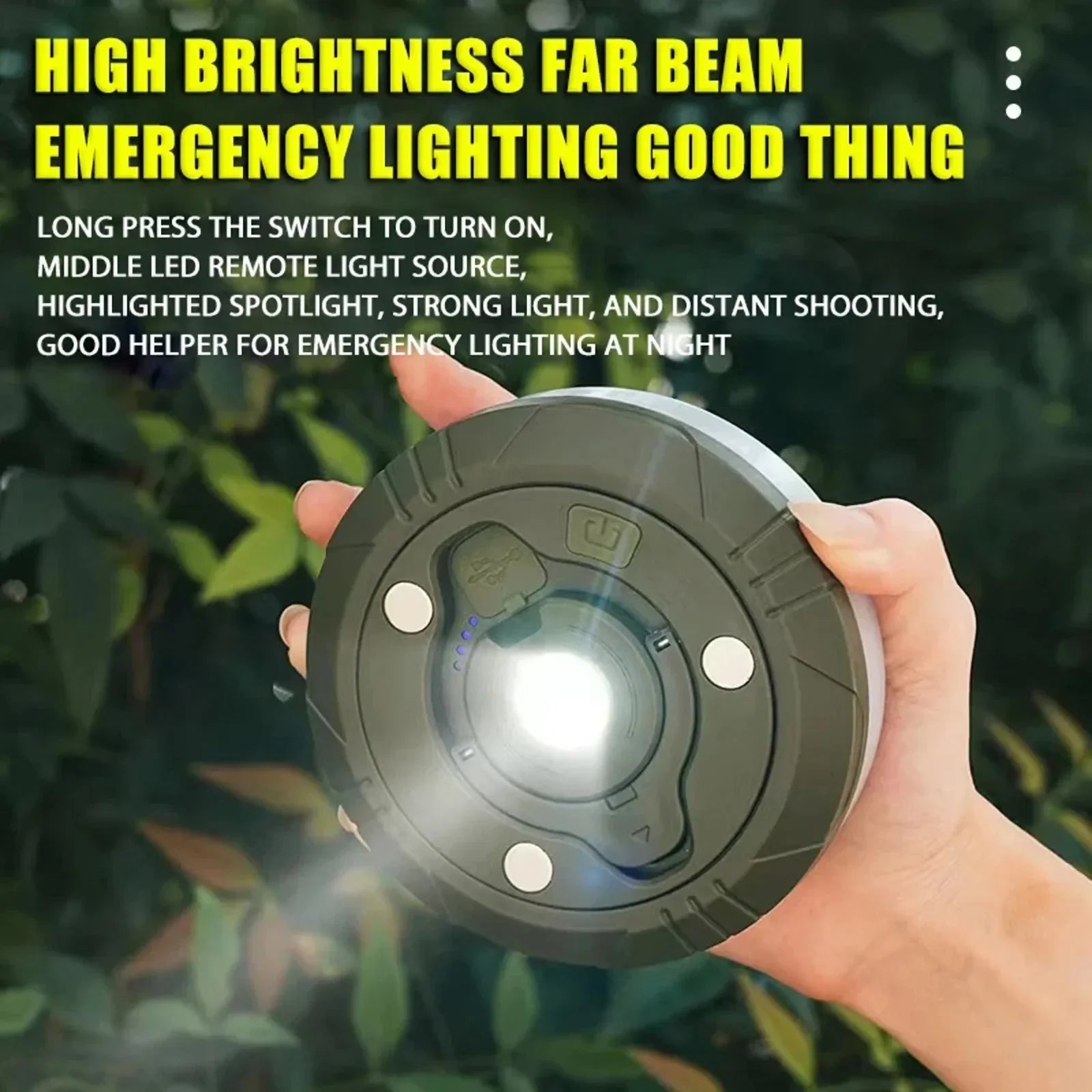 Camping String Lights 2 in1 Outdoor Waterproof Portable Stowable String Light with Lighting Modes USB Camping Lights for Garden