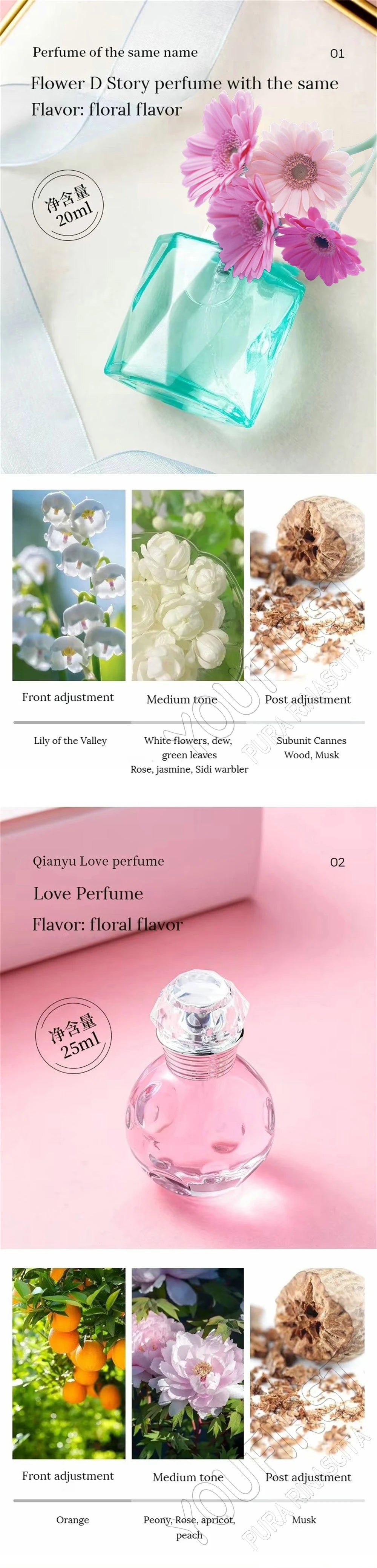 Original Brand Perfume Women Eau De Parfum Femme 100ml Importados Perfumes And Colognes Floral Scent Spray Gift Box 4Pcs Set