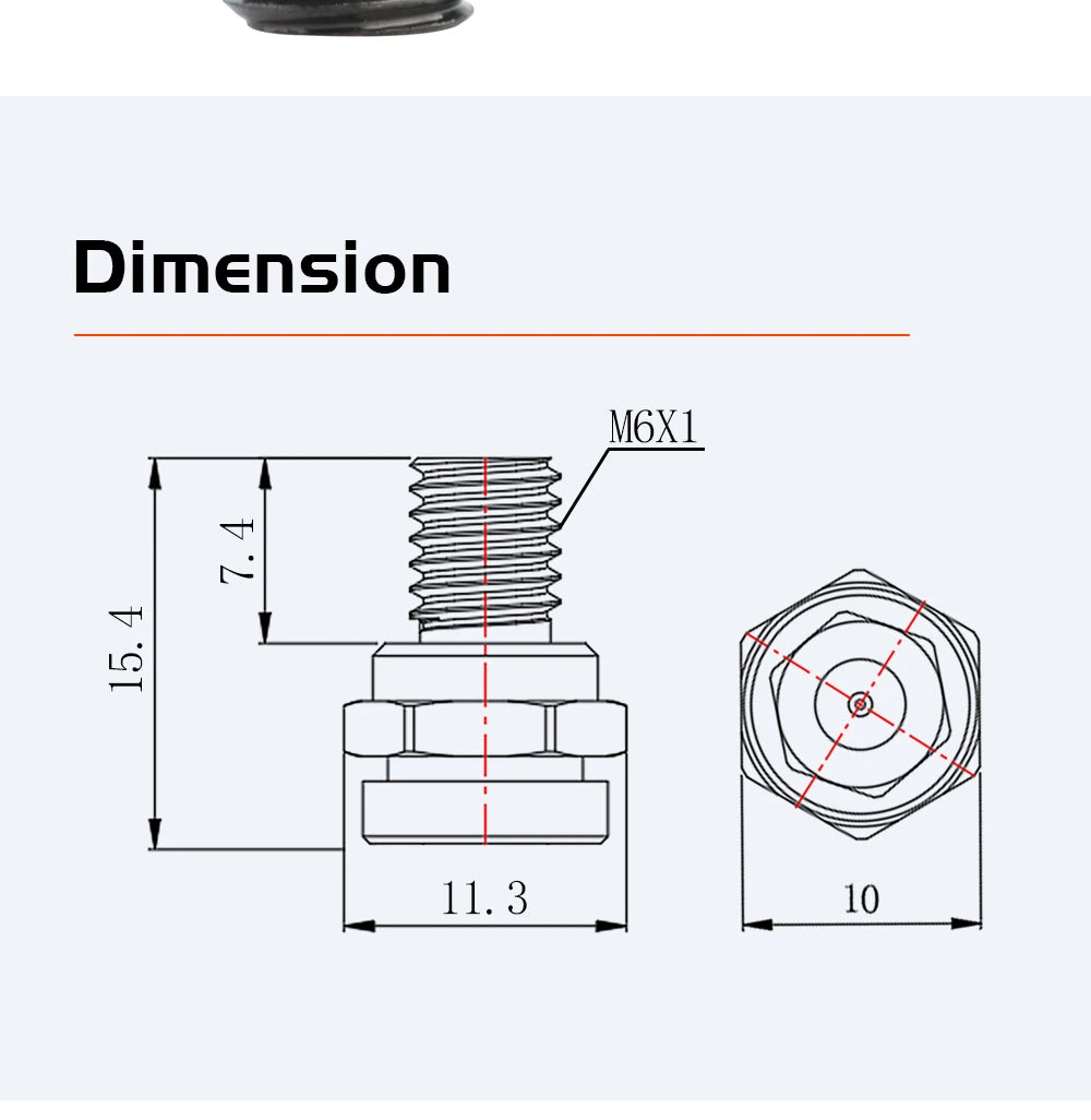 Trianglelab MZE™ DLC V6 Melt Zone Extruder Increase Flow for V6 Nozzle CHC Hotend CHC XL Rapido Hotend Voron 3D Printer