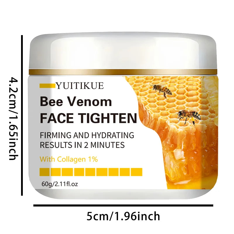 YUITIKUE Bee Venom Face Tighten Cream Collagen Anti Aging Moisturizing Firming Hydrating Skin Care